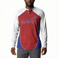 World Football 2026 Afro-Haiti Custom Button Sweatshirt Together For Ayiti Red Style
