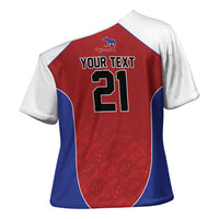 World Football 2026 Afro-Haiti Custom Cross Shoulder Shirt Together For Ayiti Red Style - Wonder Print Shop