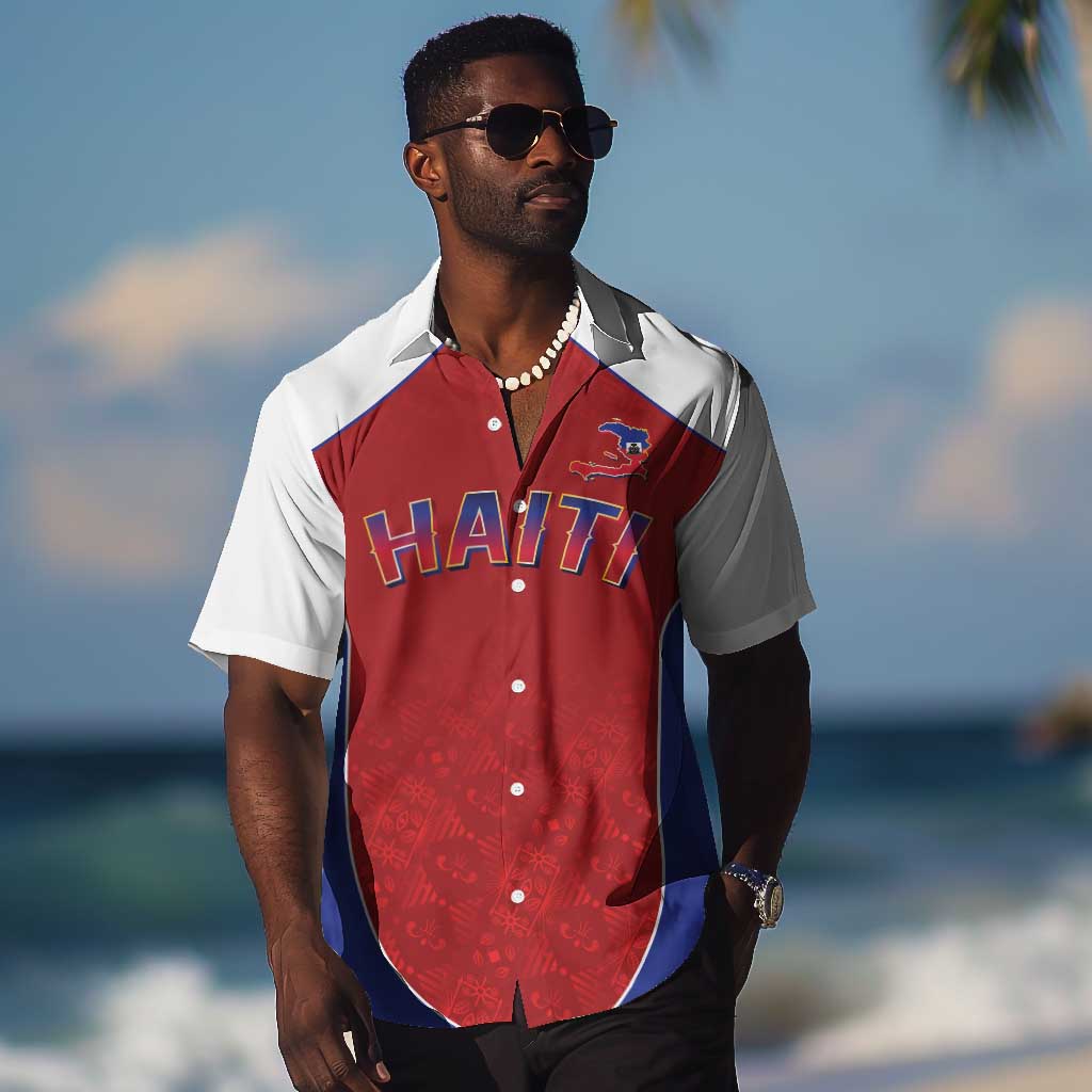 World Football 2026 Afro-Haiti Custom Hawaiian Shirt Together For Ayiti Red Style LT9