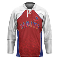 World Football 2026 Afro-Haiti Custom Hockey Jersey Together For Ayiti Red Style - Wonder Print Shop