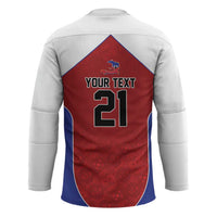 World Football 2026 Afro-Haiti Custom Hockey Jersey Together For Ayiti Red Style - Wonder Print Shop