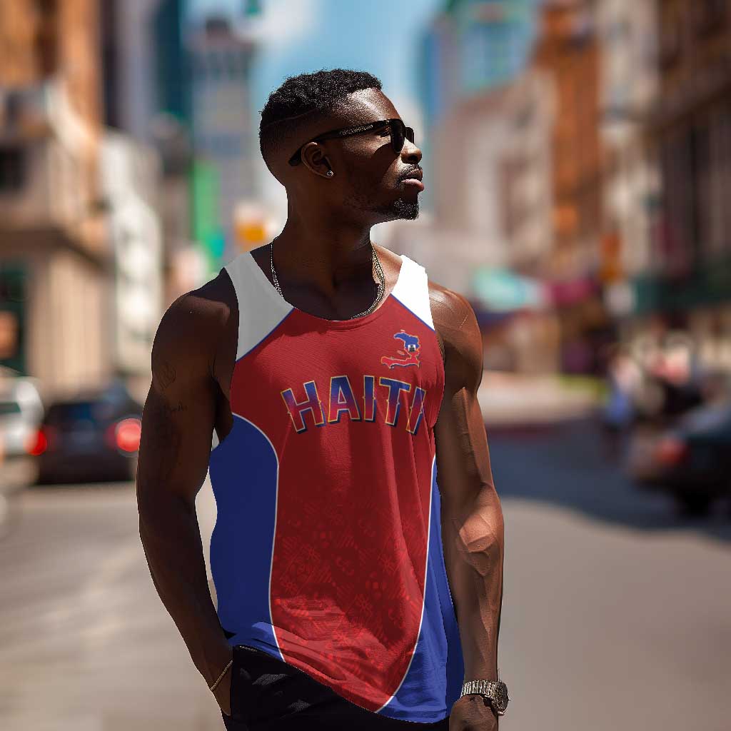 World Football 2026 Afro-Haiti Custom Men Tank Top Together For Ayiti Red Style - Wonder Print Shop