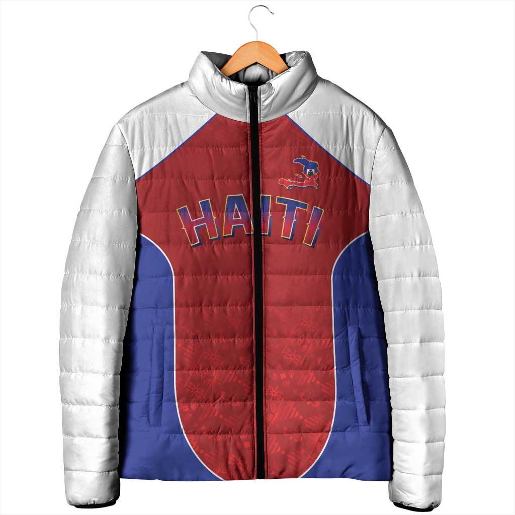 World Football 2026 Afro-Haiti Custom Padded Jacket Together For Ayiti Red Style - Wonder Print Shop
