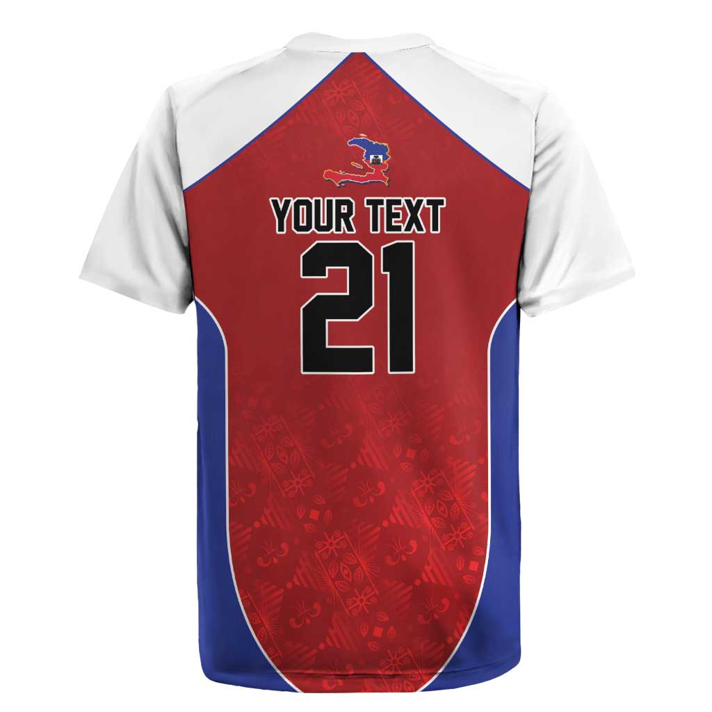 World Football 2026 Afro-Haiti Custom Rugby Jersey Together For Ayiti Red Style LT9