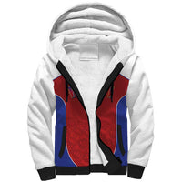 World Football 2026 Afro-Haiti Custom Sherpa Hoodie Together For Ayiti Red Style - Wonder Print Shop