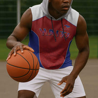World Football 2026 Afro-Haiti Custom Sleeveless Hoodie Together For Ayiti Red Style - Wonder Print Shop