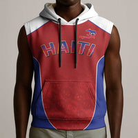 World Football 2026 Afro-Haiti Custom Sleeveless Hoodie Together For Ayiti Red Style - Wonder Print Shop