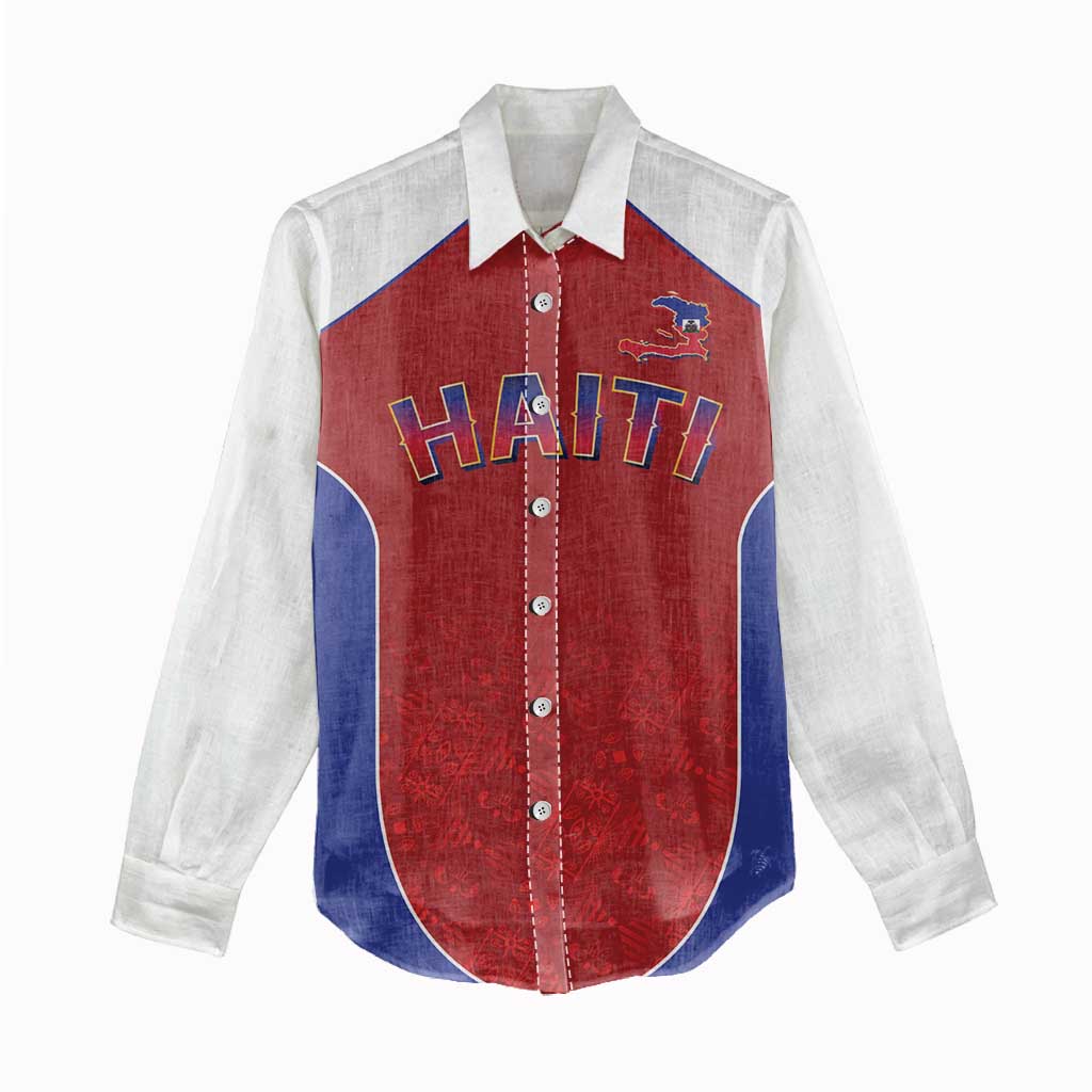 World Football 2026 Afro-Haiti Custom Women Casual Shirt Together For Ayiti Red Style - Wonder Print Shop