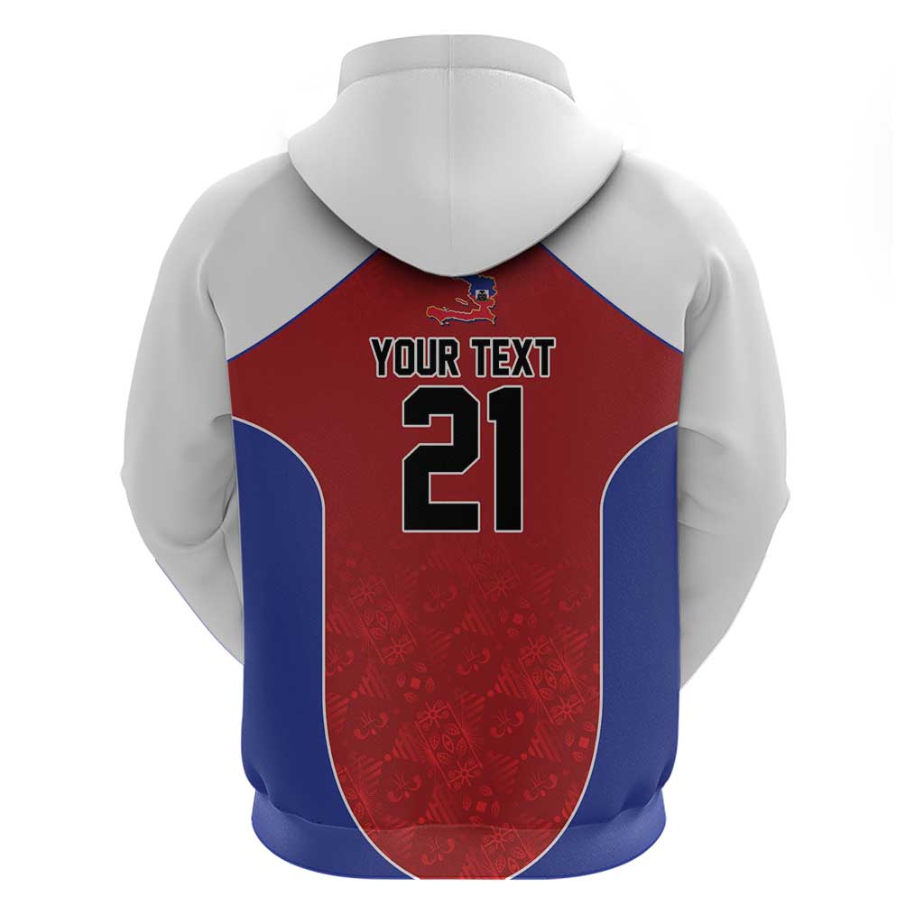 World Football 2026 Afro-Haiti Custom Zip Hoodie Together For Ayiti Red Style - Wonder Print Shop