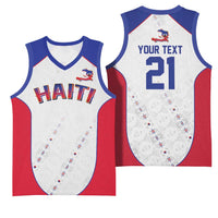 World Football 2026 Afro-Haiti Custom Basketball Jersey Together For Ayiti White Style - Wonder Print Shop