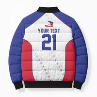 World Football 2026 Afro-Haiti Custom Bomber Puffer Jacket Together For Ayiti White Style - Wonder Print Shop