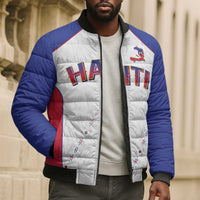World Football 2026 Afro-Haiti Custom Bomber Puffer Jacket Together For Ayiti White Style - Wonder Print Shop