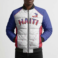 World Football 2026 Afro-Haiti Custom Bomber Puffer Jacket Together For Ayiti White Style - Wonder Print Shop