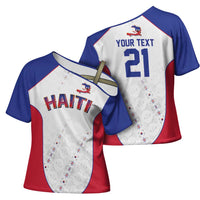 World Football 2026 Afro-Haiti Custom Cross Shoulder Shirt Together For Ayiti White Style - Wonder Print Shop
