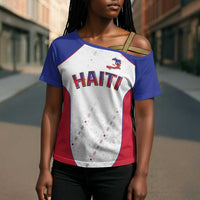 World Football 2026 Afro-Haiti Custom Cross Shoulder Shirt Together For Ayiti White Style - Wonder Print Shop