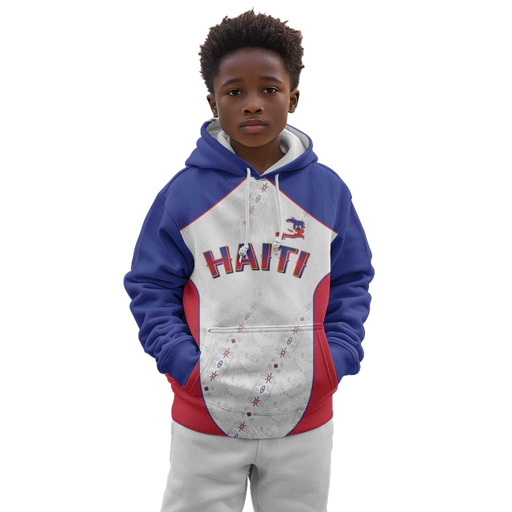 World Football 2026 Afro-Haiti Custom Kid Hoodie Together For Ayiti White Style - Wonder Print Shop