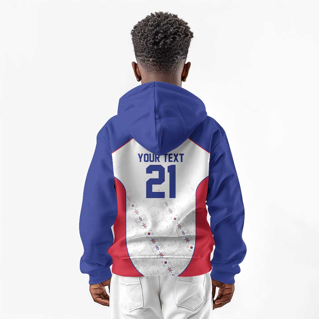 World Football 2026 Afro-Haiti Custom Kid Hoodie Together For Ayiti White Style - Wonder Print Shop