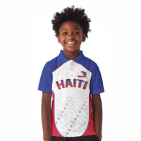 World Football 2026 Afro-Haiti Custom Kid Polo Shirt Together For Ayiti White Style LT9