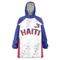 World Football 2026 Afro-Haiti Custom Kid Wearable Blanket Hoodie Together For Ayiti White Style - Wonder Print Shop