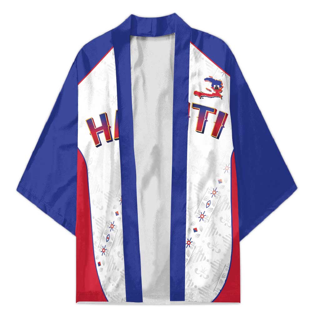 World Football 2026 Afro-Haiti Custom Kimono Together For Ayiti White Style - Wonder Print Shop