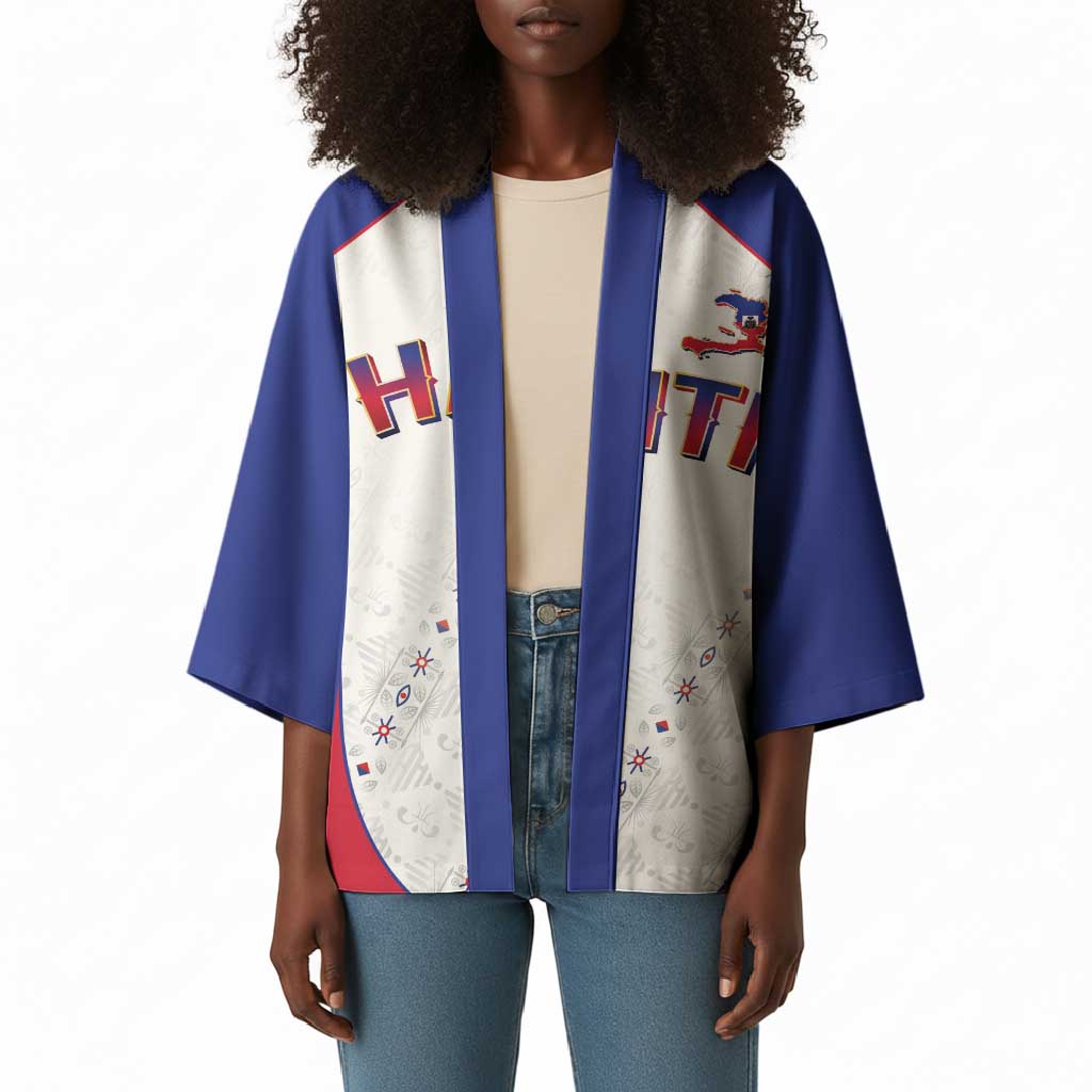 World Football 2026 Afro-Haiti Custom Kimono Together For Ayiti White Style - Wonder Print Shop