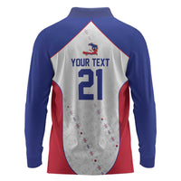 World Football 2026 Afro-Haiti Custom Long Sleeve Polo Shirt Together For Ayiti White Style - Wonder Print Shop