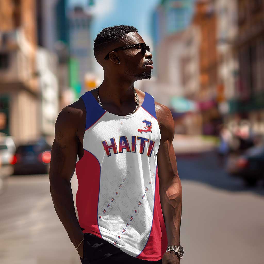 World Football 2026 Afro-Haiti Custom Men Tank Top Together For Ayiti White Style - Wonder Print Shop