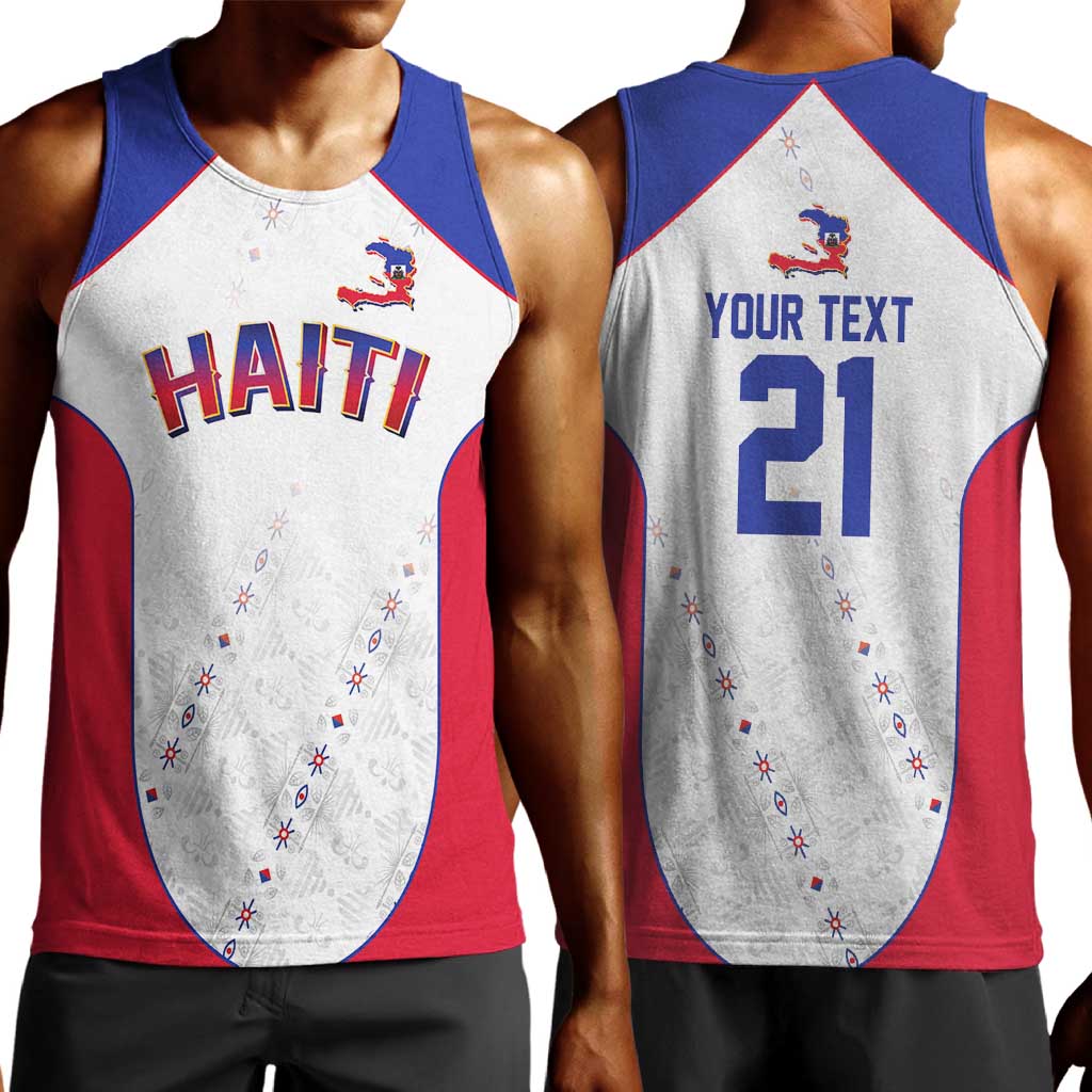 World Football 2026 Afro-Haiti Custom Men Tank Top Together For Ayiti White Style - Wonder Print Shop