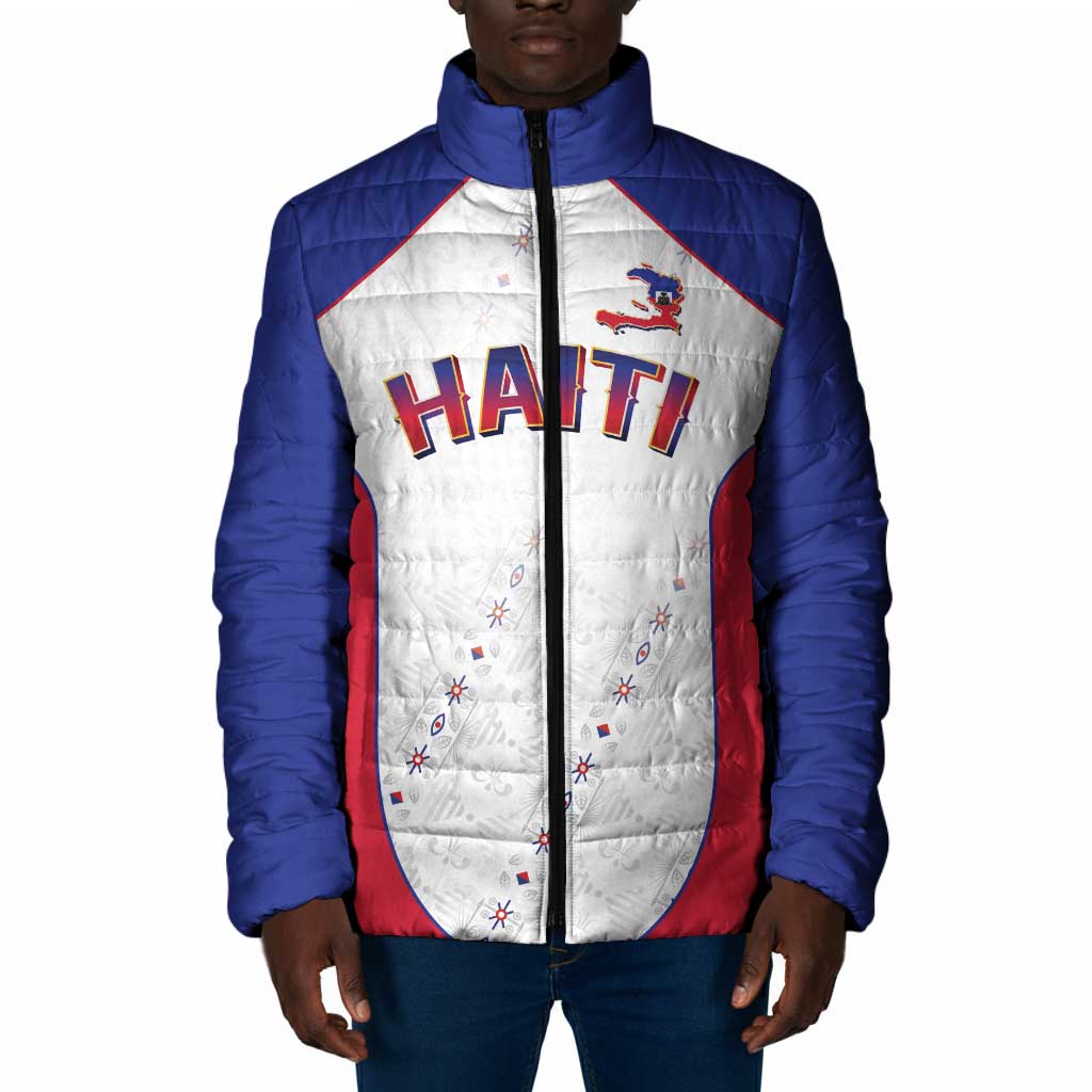 World Football 2026 Afro-Haiti Custom Padded Jacket Together For Ayiti White Style - Wonder Print Shop