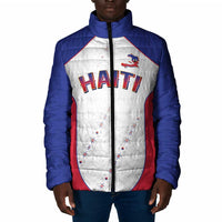 World Football 2026 Afro-Haiti Custom Padded Jacket Together For Ayiti White Style - Wonder Print Shop
