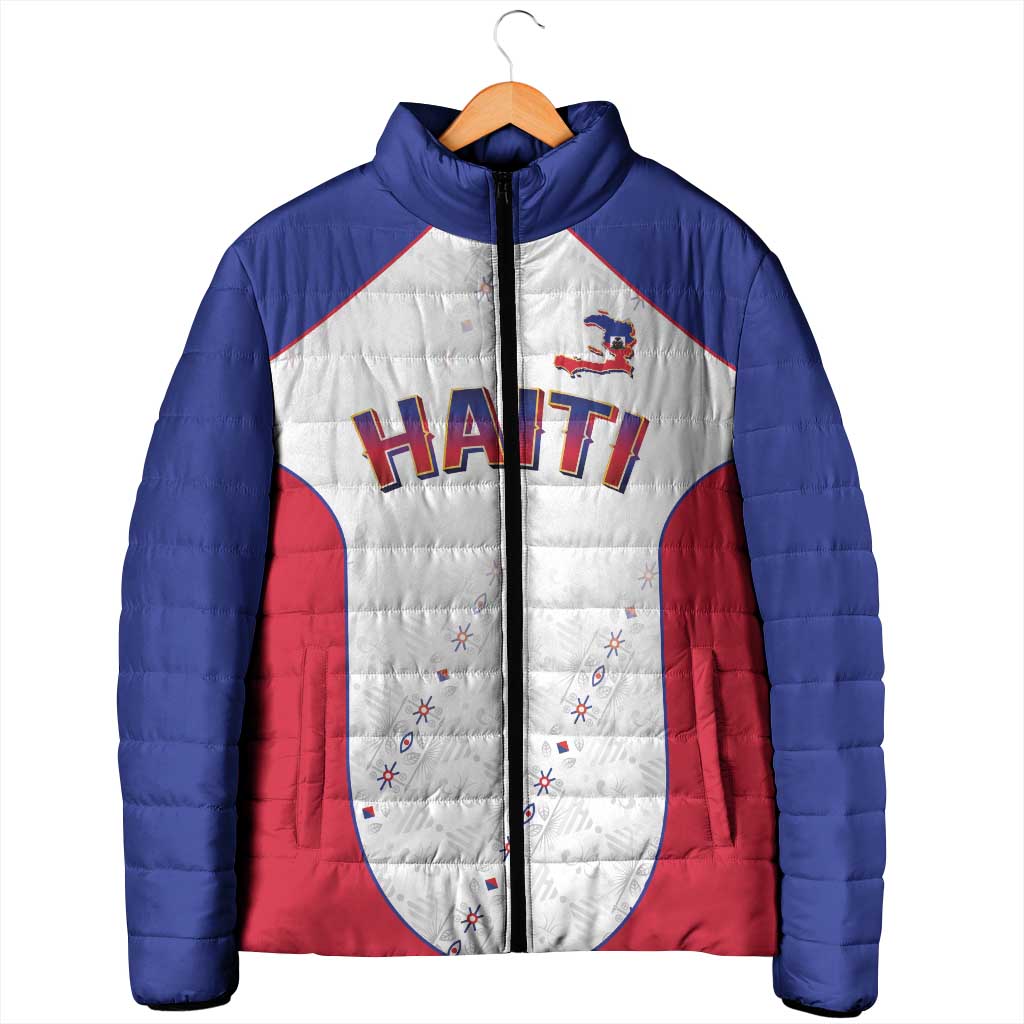 World Football 2026 Afro-Haiti Custom Padded Jacket Together For Ayiti White Style - Wonder Print Shop