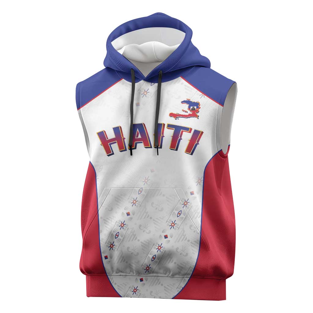 World Football 2026 Afro-Haiti Custom Sleeveless Hoodie Together For Ayiti White Style - Wonder Print Shop