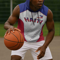 World Football 2026 Afro-Haiti Custom Sleeveless Hoodie Together For Ayiti White Style - Wonder Print Shop