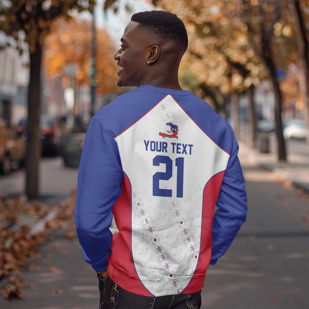 World Football 2026 Afro-Haiti Custom Sweatshirt Together For Ayiti White Style - Wonder Print Shop