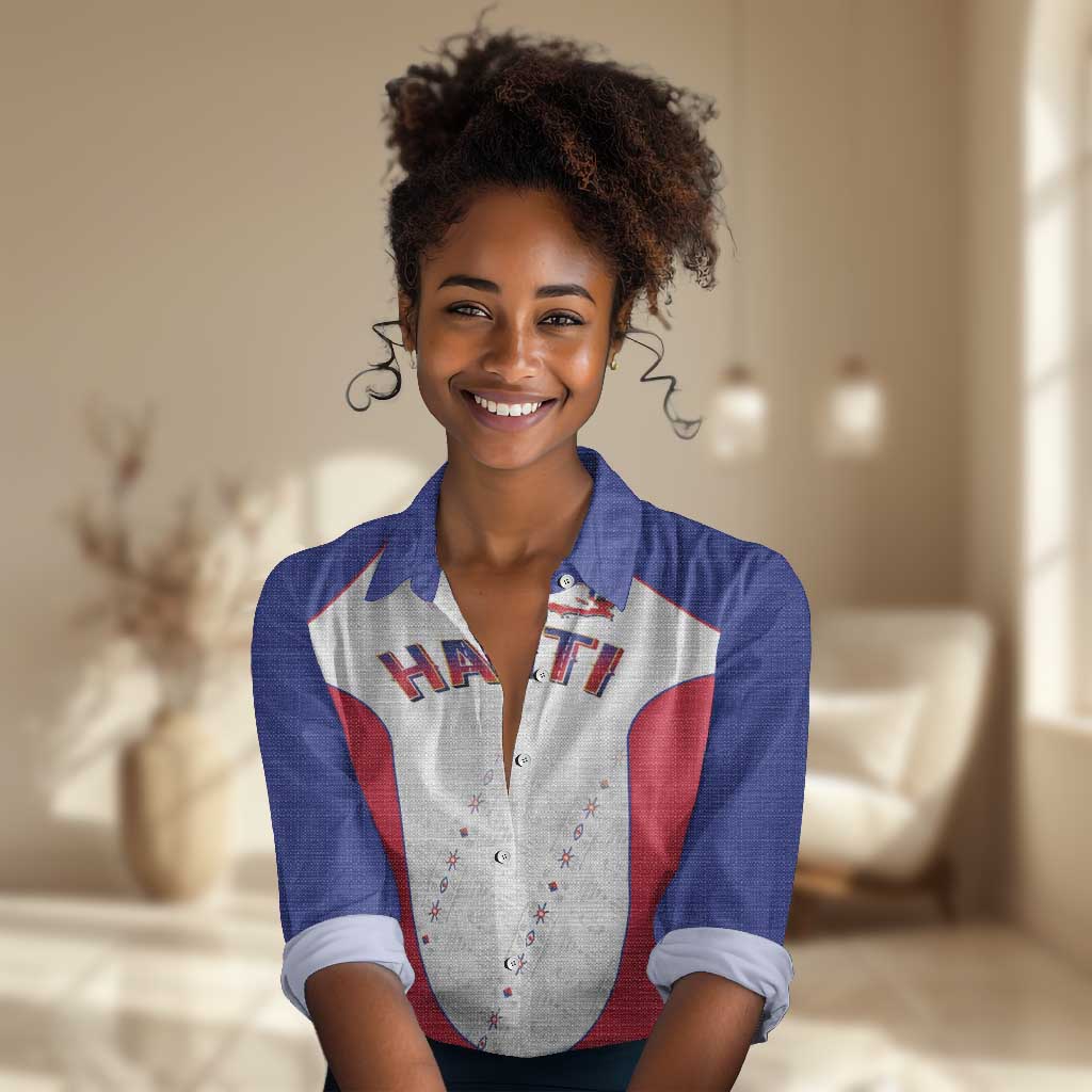 World Football 2026 Afro-Haiti Custom Women Casual Shirt Together For Ayiti White Style - Wonder Print Shop