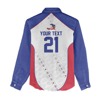 World Football 2026 Afro-Haiti Custom Women Casual Shirt Together For Ayiti White Style - Wonder Print Shop