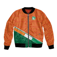 World Football 2026 Ivory Coast Custom Bomber Jacket African Adinkra Pattern - Wonder Print Shop
