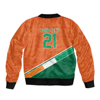 World Football 2026 Ivory Coast Custom Bomber Jacket African Adinkra Pattern - Wonder Print Shop
