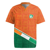 World Football 2026 Ivory Coast Custom Rugby Jersey African Adinkra Pattern LT9