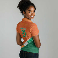 World Football 2026 Ivory Coast Custom Women Polo Shirt African Adinkra Pattern LT9