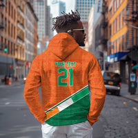 World Football 2026 Ivory Coast Custom Zip Hoodie African Adinkra Pattern - Wonder Print Shop