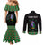 Personalized Dominica Sisserou Parrot Simple Style Couples Matching Mermaid Dress and Long Sleeve Button Shirt