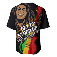 Legend Bob Get Up Stand Up Baseball Jersey Reggae Multicolored LT9 - Wonder Print Shop