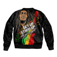 Legend Bob Get Up Stand Up Bomber Jacket Reggae Multicolored LT9 - Wonder Print Shop