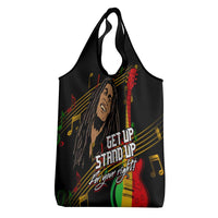 Bob Marley Get Up Stand Up Grocery Bag Reggae Multicolored