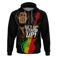 Legend Bob Get Up Stand Up Hoodie Reggae Multicolored - Wonder Print Shop