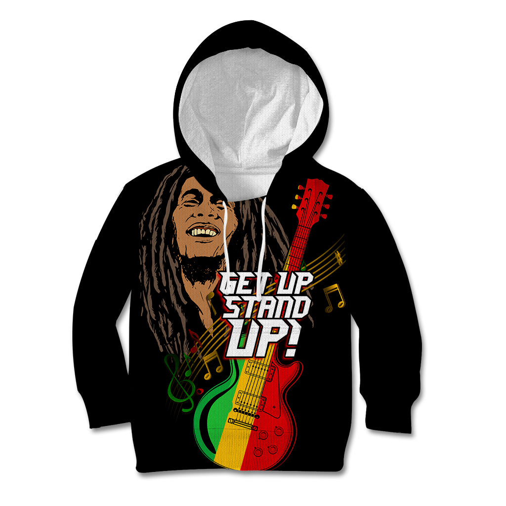 Legend Bob Get Up Stand Up Kid Hoodie Reggae Multicolored - Wonder Print Shop