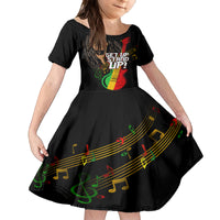 Legend Bob Get Up Stand Up Kid Short Sleeve Dress Reggae Multicolored - Wonder Print Shop
