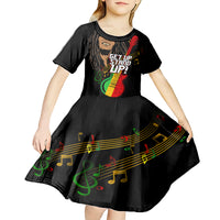 Legend Bob Get Up Stand Up Kid Short Sleeve Dress Reggae Multicolored - Wonder Print Shop