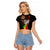 Legend Bob Get Up Stand Up Raglan Cropped T Shirt Reggae Multicolored - Wonder Print Shop